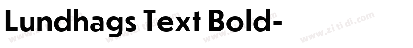 Lundhags Text Bold字体转换